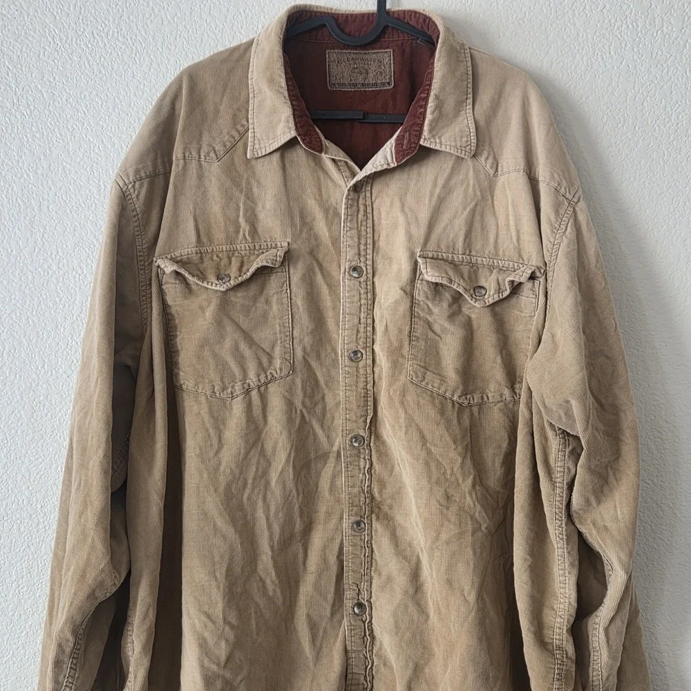 Vintage Clearwater Hunting Chore Jacket XXL Brown 90s USA Corduroy Lined Oversiz